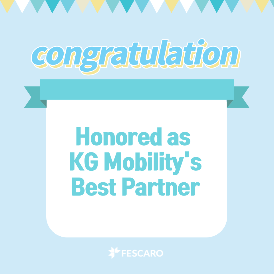 FESCARO Shines as KG Mobility's "2023 Best Partner"