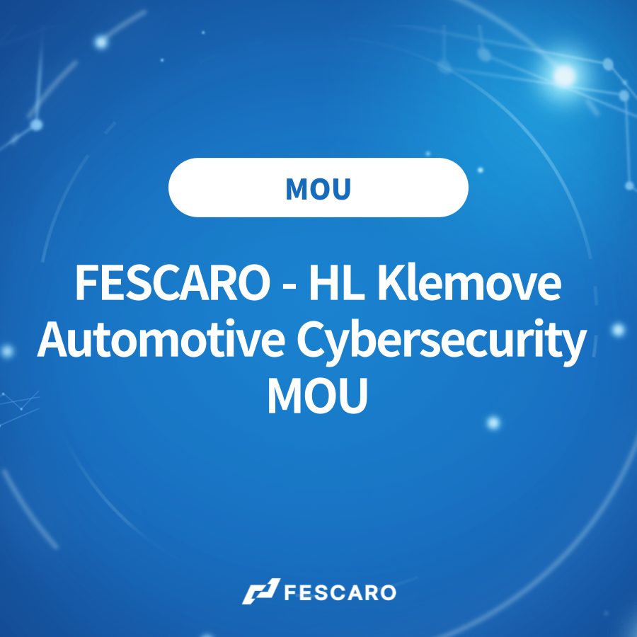 FESCARO and HL Klemove signs a landmark MOU for automotive cybersecurity